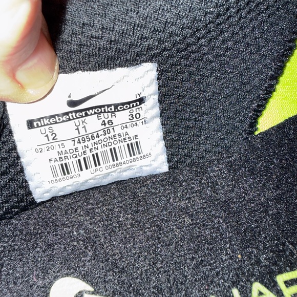 Nike Paul Rodriguez Renew Skate Neon Yellow Shoes men’s size 12 - Picture 8 of 10